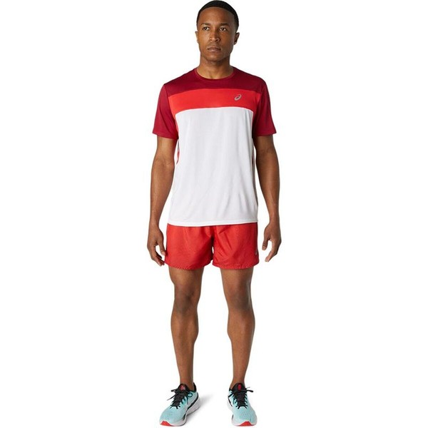 Men’s Short Sleeve T-Shirt Asics 2011A781-107 Red (S)