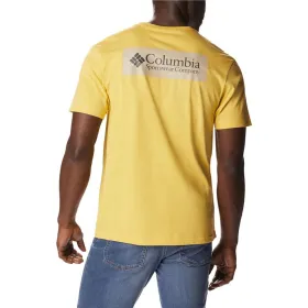 Lühikeste varrukatega T-särk, meeste Columbia 1834041742 Kollane