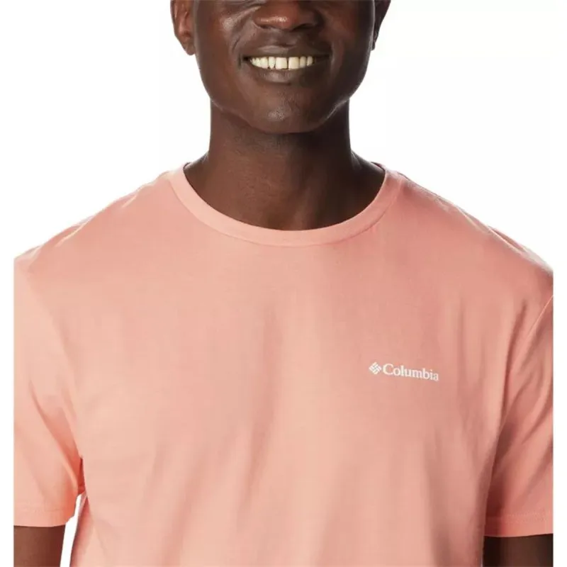 Lühikeste varrukatega T-särk, meeste Columbia 1834041879 Lõheroosa (XS)