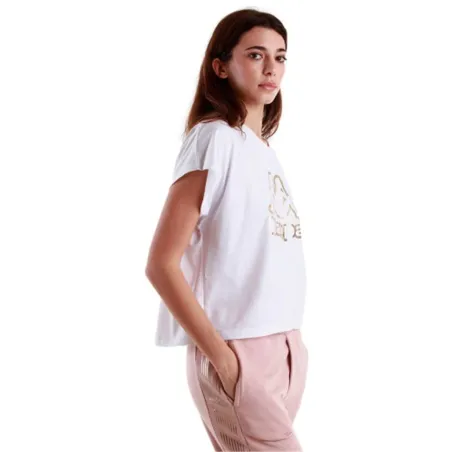 Sieviešu Krekls ar Īsām Piedurknēm Kappa 34151UW-001 Balts (XS)