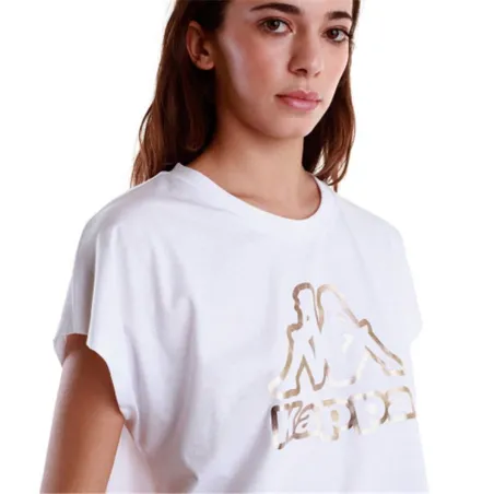 Sieviešu Krekls ar Īsām Piedurknēm Kappa 34151UW-001 Balts (XS)