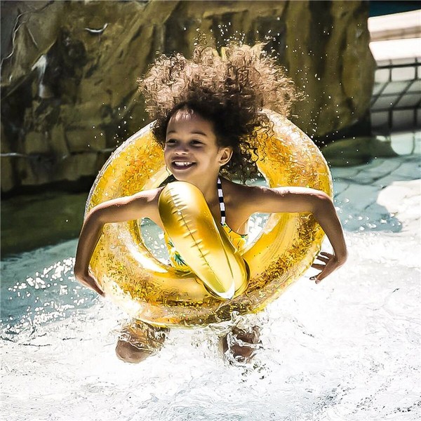 Inflatable Float Swim Essentials Glitter  Golden 70 cm