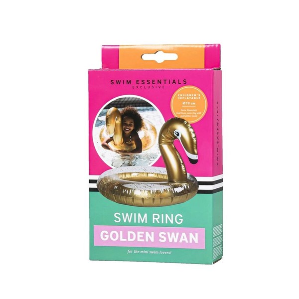 Inflatable Float Swim Essentials Glitter  Golden 70 cm