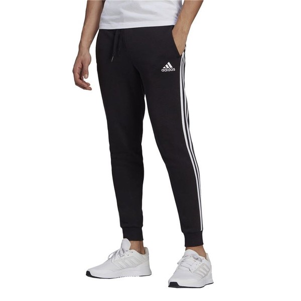 Ilgos sportinės kelnės Adidas 3S Fl F Pt Juoda Vyras
