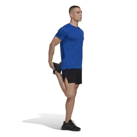 Men’s Short Sleeve T-Shirt Adidas HL3968 Blue (S)