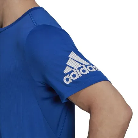 Men’s Short Sleeve T-Shirt Adidas HL3968 Blue (S)