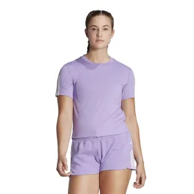 Women’s Short Sleeve T-Shirt Adidas HR7845 Plum (XS)