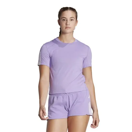 Women’s Short Sleeve T-Shirt Adidas HR7845 Plum (XS)