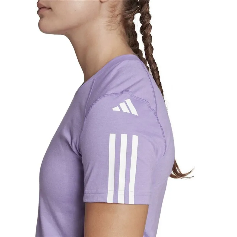 Women’s Short Sleeve T-Shirt Adidas HR7845 Plum (XS)