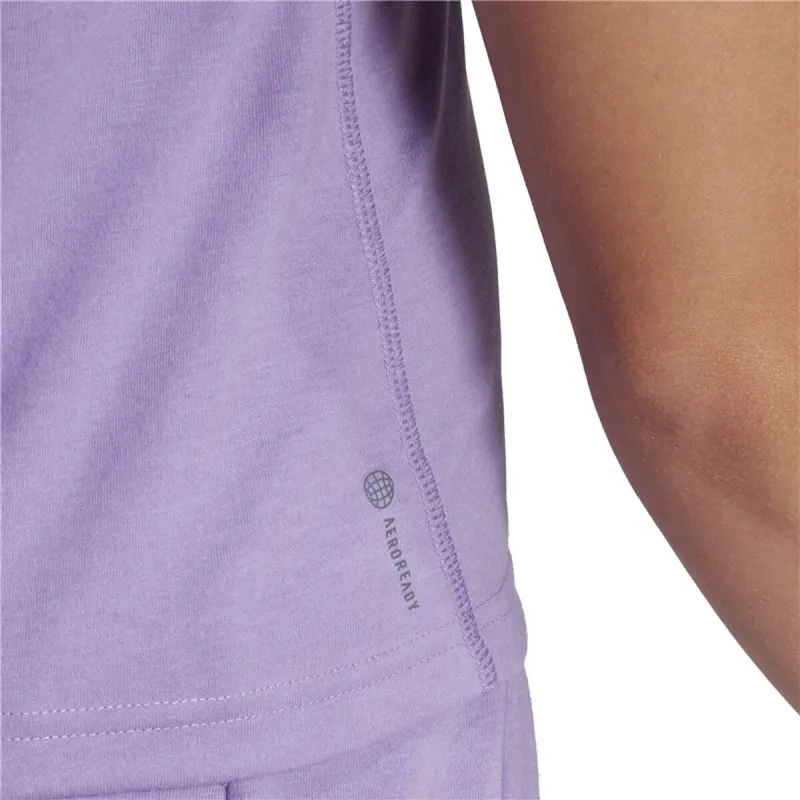 Women’s Short Sleeve T-Shirt Adidas HR7845 Plum (XS)