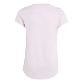 Child's Short Sleeve T-Shirt Adidas IB9147 Pink