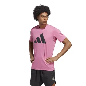 Men’s Short Sleeve T-Shirt Adidas IC1218 Plum (S)