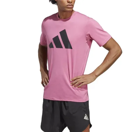 Men’s Short Sleeve T-Shirt Adidas IC1218 Plum (S)
