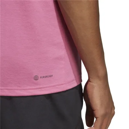 Men’s Short Sleeve T-Shirt Adidas IC1218 Plum (S)