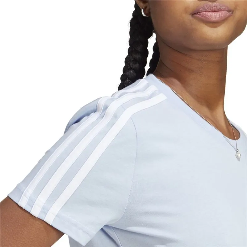 Women’s Short Sleeve T-Shirt Adidas ID0008 Light Blue (2XS)
