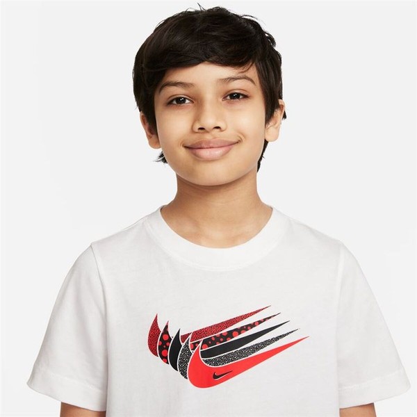 Laste Lühikeste varrukatega T-särk Nike DO1824-100 Valge (7-8 aastat)