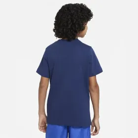 Laste Lühikeste varrukatega T-särk Nike DX2297-410 (7-8 aastat)