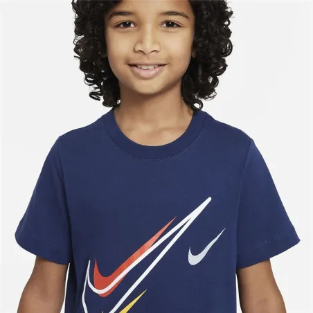 Child's Short Sleeve T-Shirt Nike DX2297-410 (7-8 Years)