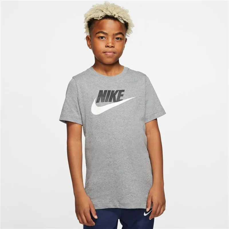 Laste Lühikeste varrukatega T-särk Nike AR5252-091 (7-8 aastat)