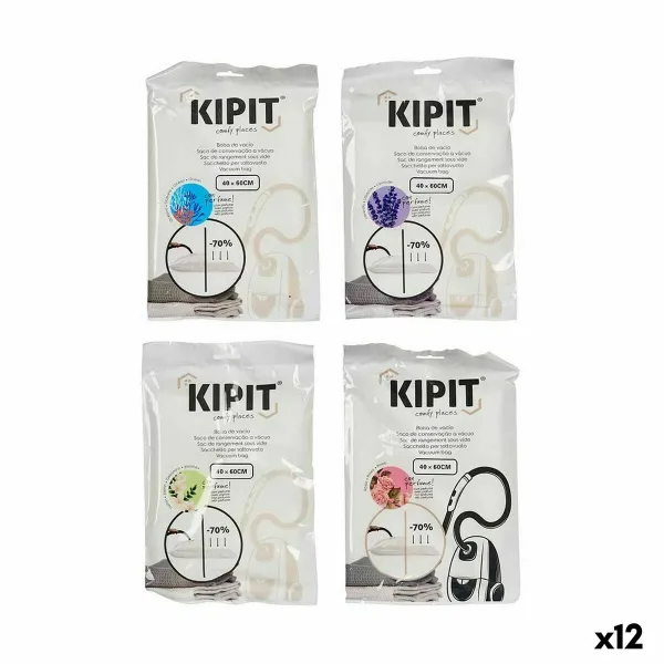 Pölyimurin pussit Kipit Läpinäkyvä Muovinen 40 x 60 cm (12 osaa)