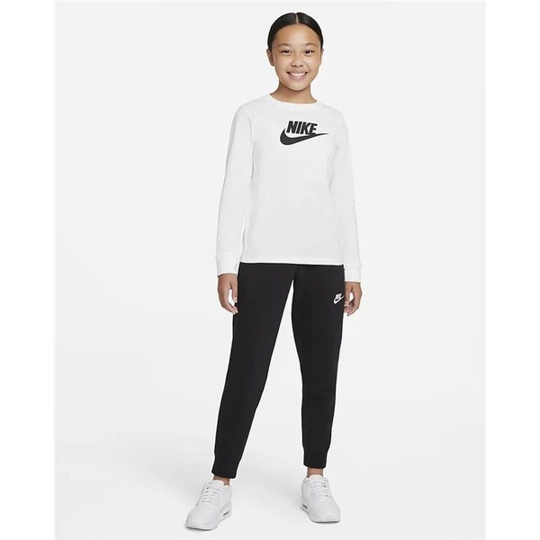 Laste Pikkade Varrukatega T-särk Nike CZ1260-100 Valge