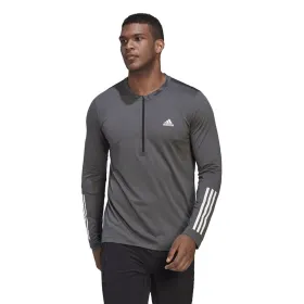 Vīriešu Krekls ar Garām Piedurknēm Adidas HD3538 Tumši pelēks (XL)