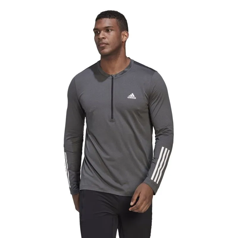 Vīriešu Krekls ar Garām Piedurknēm Adidas HD3538 Tumši pelēks (XL)