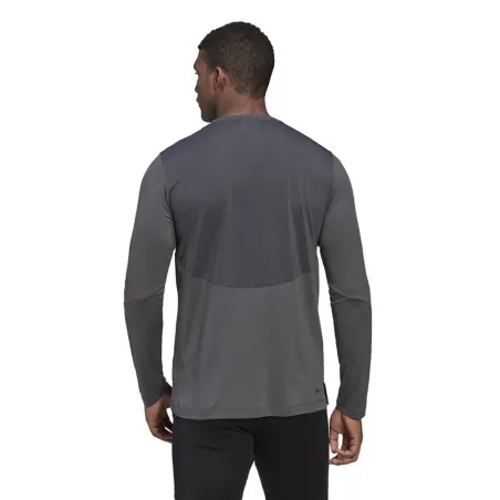 Vīriešu Krekls ar Garām Piedurknēm Adidas HD3538 Tumši pelēks (XL)