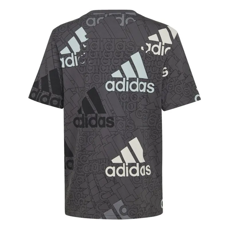 Child's Short Sleeve T-Shirt Adidas HP0819 Black (7-8 Years)