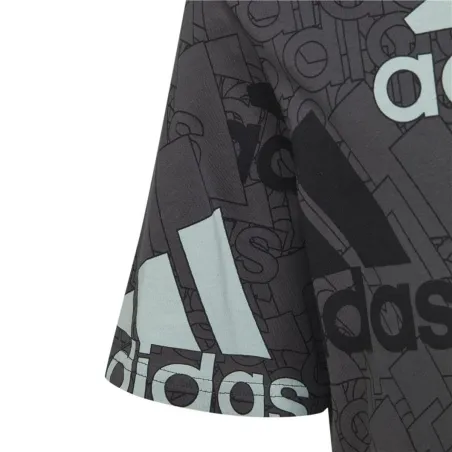 Child's Short Sleeve T-Shirt Adidas HP0819 Black (7-8 Years)