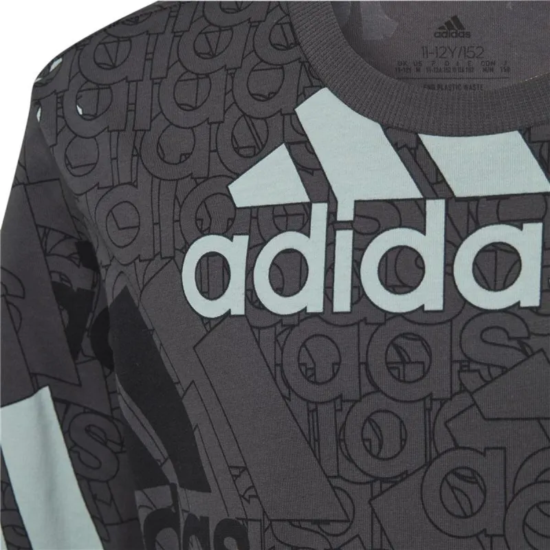 Child's Short Sleeve T-Shirt Adidas HP0819 Black (7-8 Years)