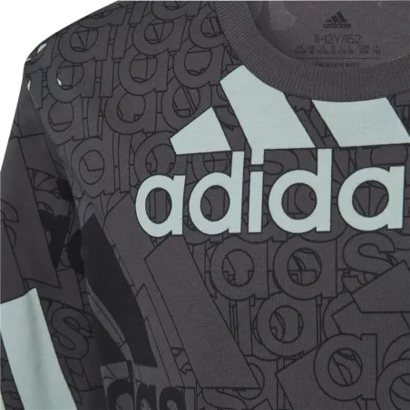 Child's Short Sleeve T-Shirt Adidas HP0819 Black (7-8 Years)