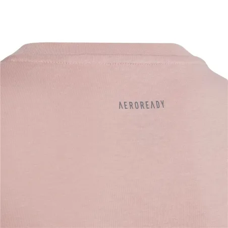 Child's Short Sleeve T-Shirt Adidas HA4029 Pink