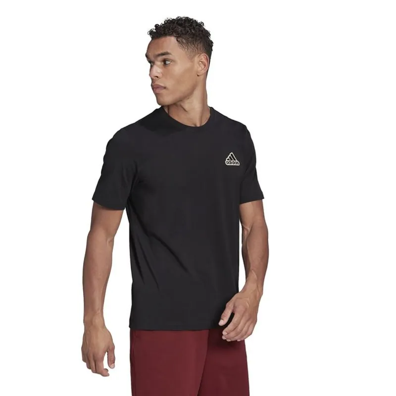 Men’s Short Sleeve T-Shirt Adidas HE1817 Black (S)