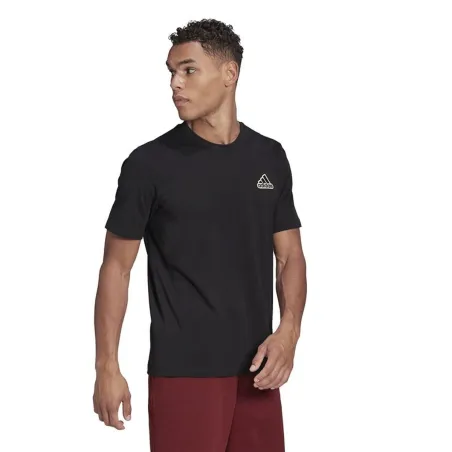 Men’s Short Sleeve T-Shirt Adidas HE1817 Black (S)
