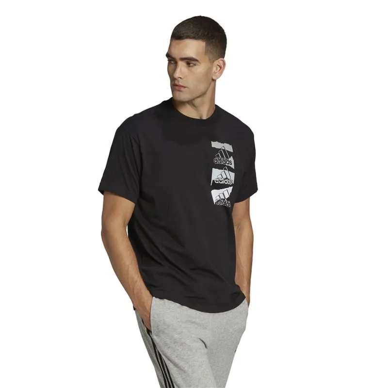 Unisex Krekls ar Īsām Piedurknēm Adidas HE4314 Melns (S)