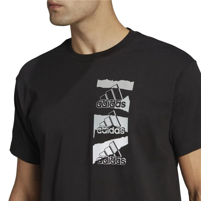 Unisex Krekls ar Īsām Piedurknēm Adidas HE4314 Melns (S)