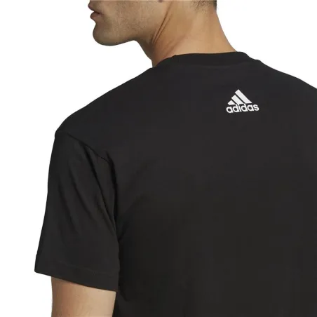 Unisex Krekls ar Īsām Piedurknēm Adidas HE4314 Melns (S)