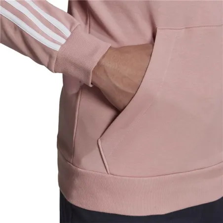 Men’s Hoodie Adidas Essentials 3 Bandas Light Pink