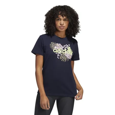 Women’s Short Sleeve T-Shirt Adidas HE4924 Dark blue (S)