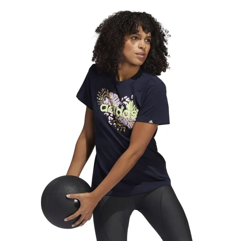 Women’s Short Sleeve T-Shirt Adidas HE4924 Dark blue (S)