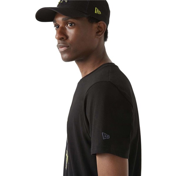 Lühikeste varrukatega T-särk, meeste New Era 12827252 Must (XL)