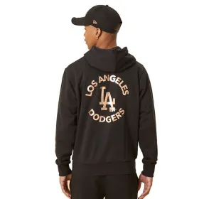 Men’s Hoodie New Era LA Dodger Metallic Logo Black M Black