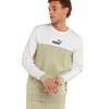 Men’s Sweatshirt without Hood Puma ESS+ Block Crew White