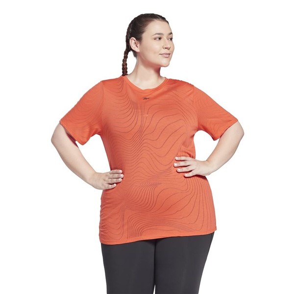 Women’s Short Sleeve T-Shirt Reebok HB2046 Orange (2XL)