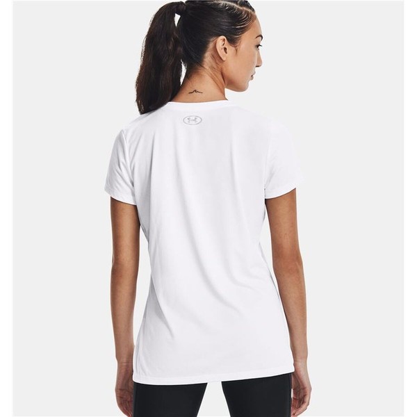 Lühikeste varrukatega T-särk, naiste Under Armour 1369864-100 Valge (XS)