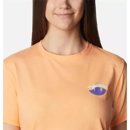 Naisten T-paita Columbia 1998133812 Lohi (XS)