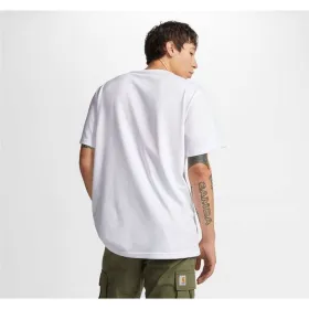 Lühikeste varrukatega T-särk, meeste Converse 10024589-A03 Valge (XS)