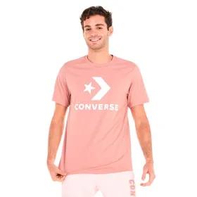 Lühikeste varrukatega T-särk, meeste Converse 10025458-A06 Lõheroosa (S)