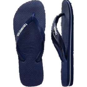 Paplūdimio šlepetės vyrams Havaianas Logo Filete Mėlyna